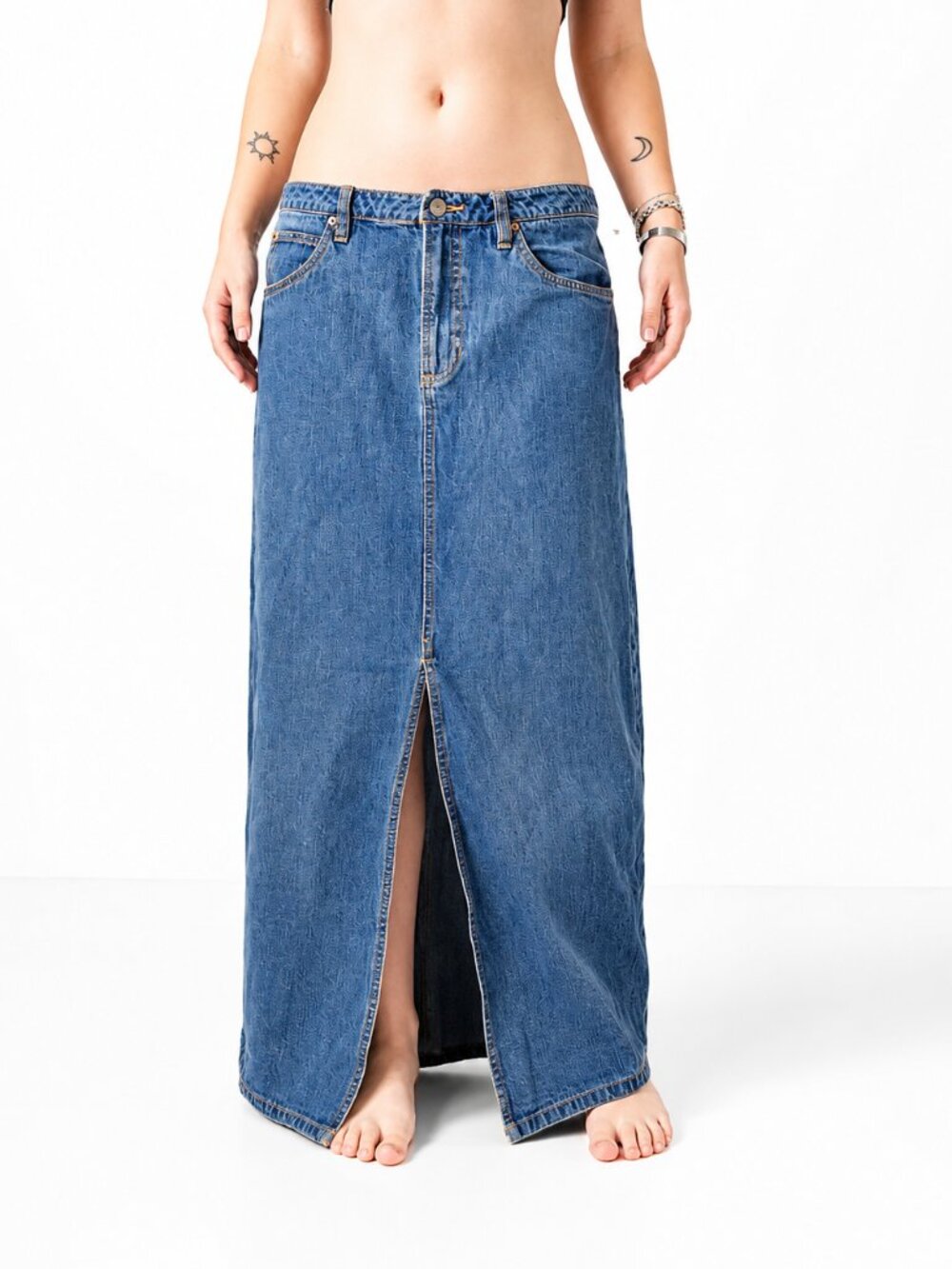 Vintage 2003 Denim Maxi Skirt